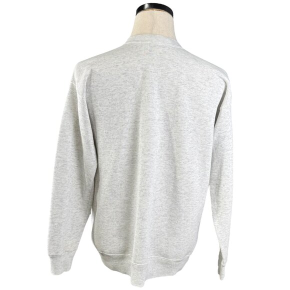 Vintage 90s Home Team Advantage USA Flag Sweatshirt Medium Gray Crewneck - Picture 3 of 9